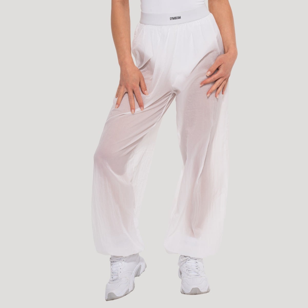 Dámské kalhoty Flow White - GymBeam
