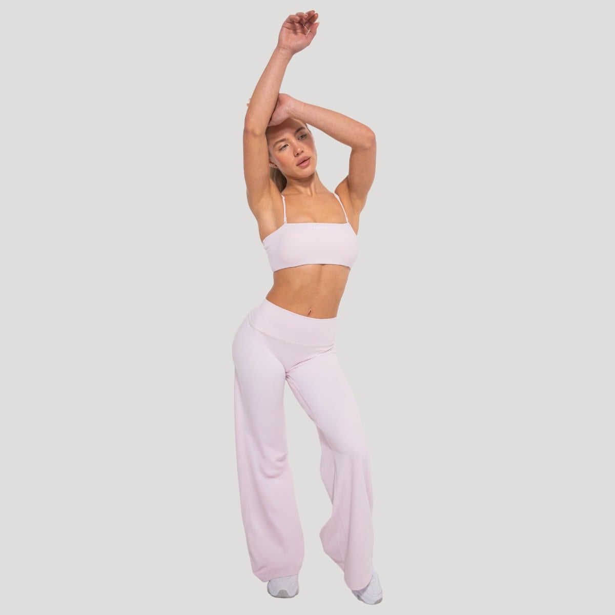 GymBeam Dámské kalhoty Straight Flow Blush · záber 6