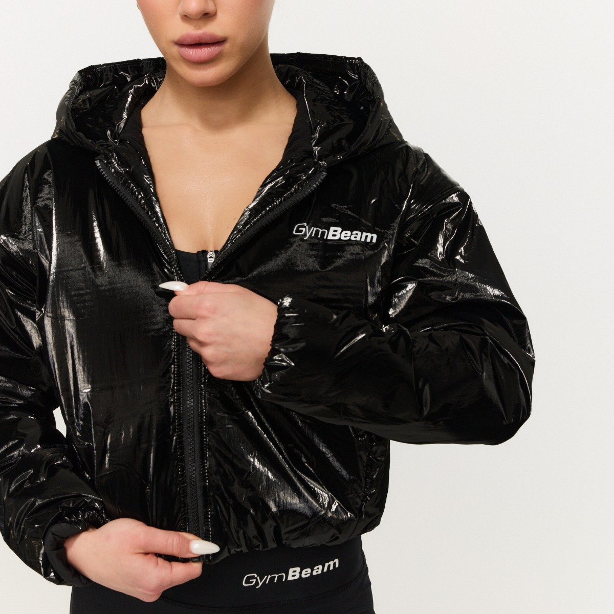 GymBeam Women‘s Prime Jacket Black (obrázek 3)