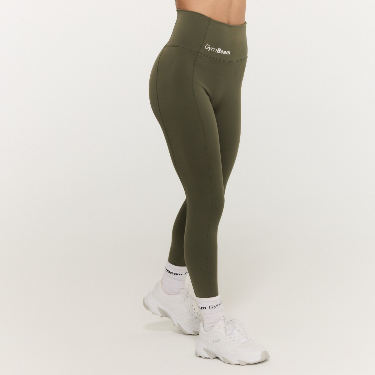 Dámské legíny Combat Olive Grey - GymBeam šedá S