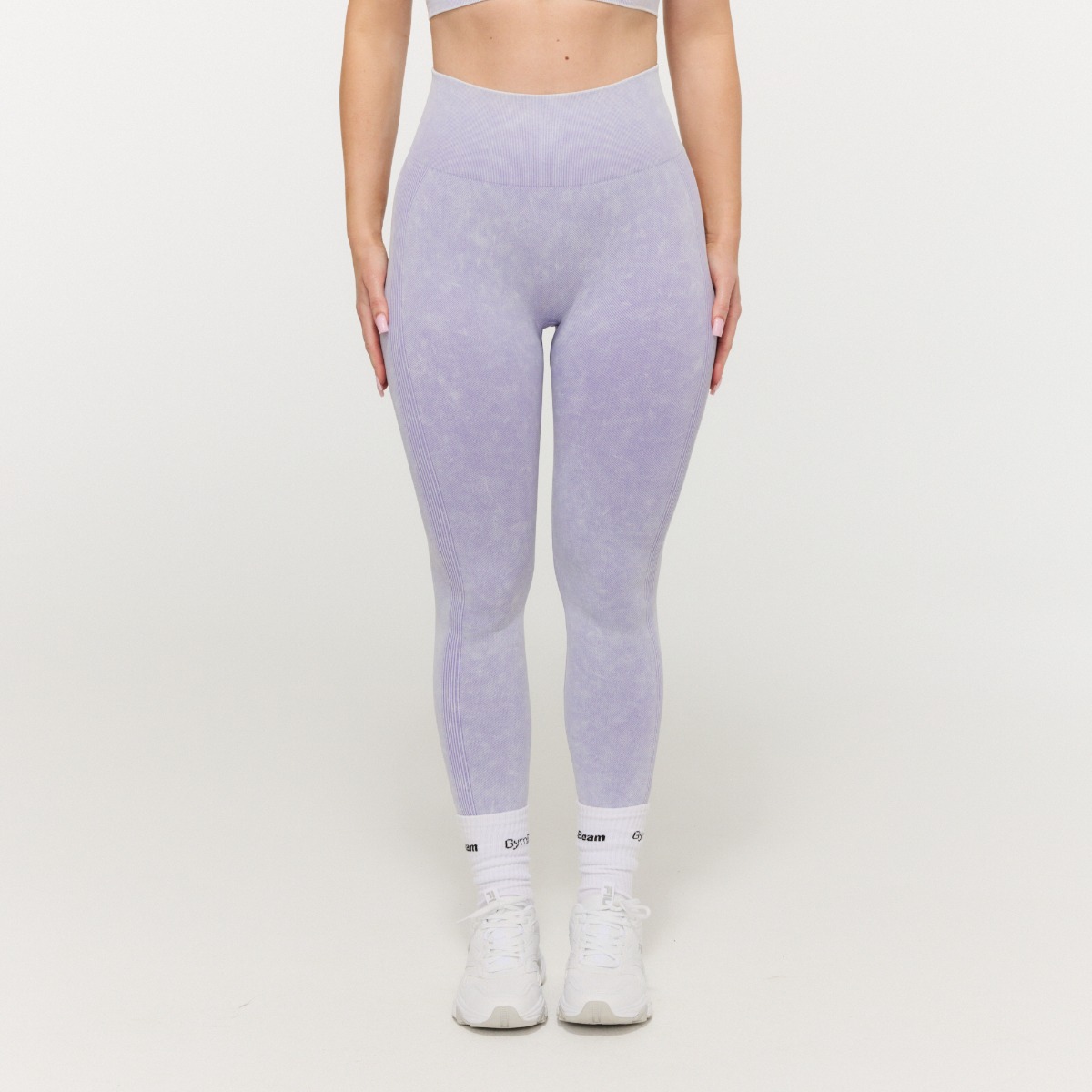 Dámské bezešvé legíny Lift Violet - GymBeam fialová XL