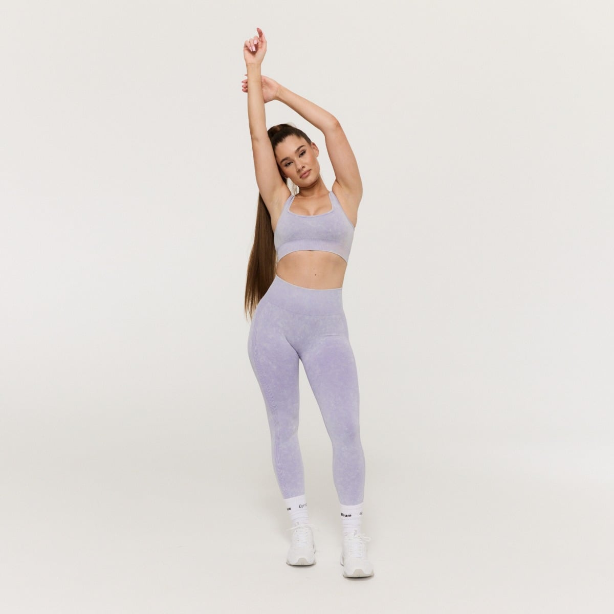 Dámské bezešvé legíny Lift Violet - GymBeam fialová XL