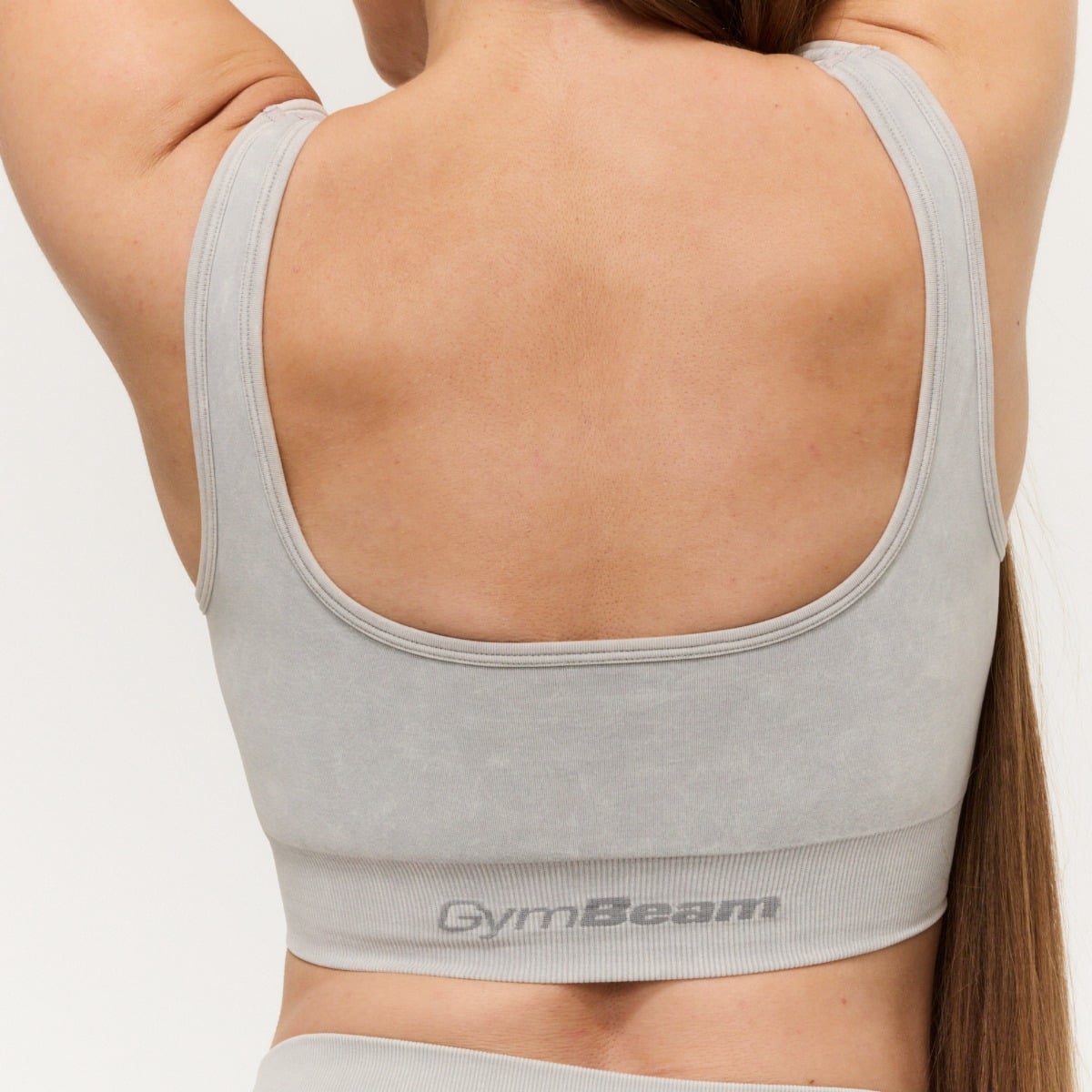GymBeam Bezešvá sportovní podprsenka Lift Grey (obrázek 4)
