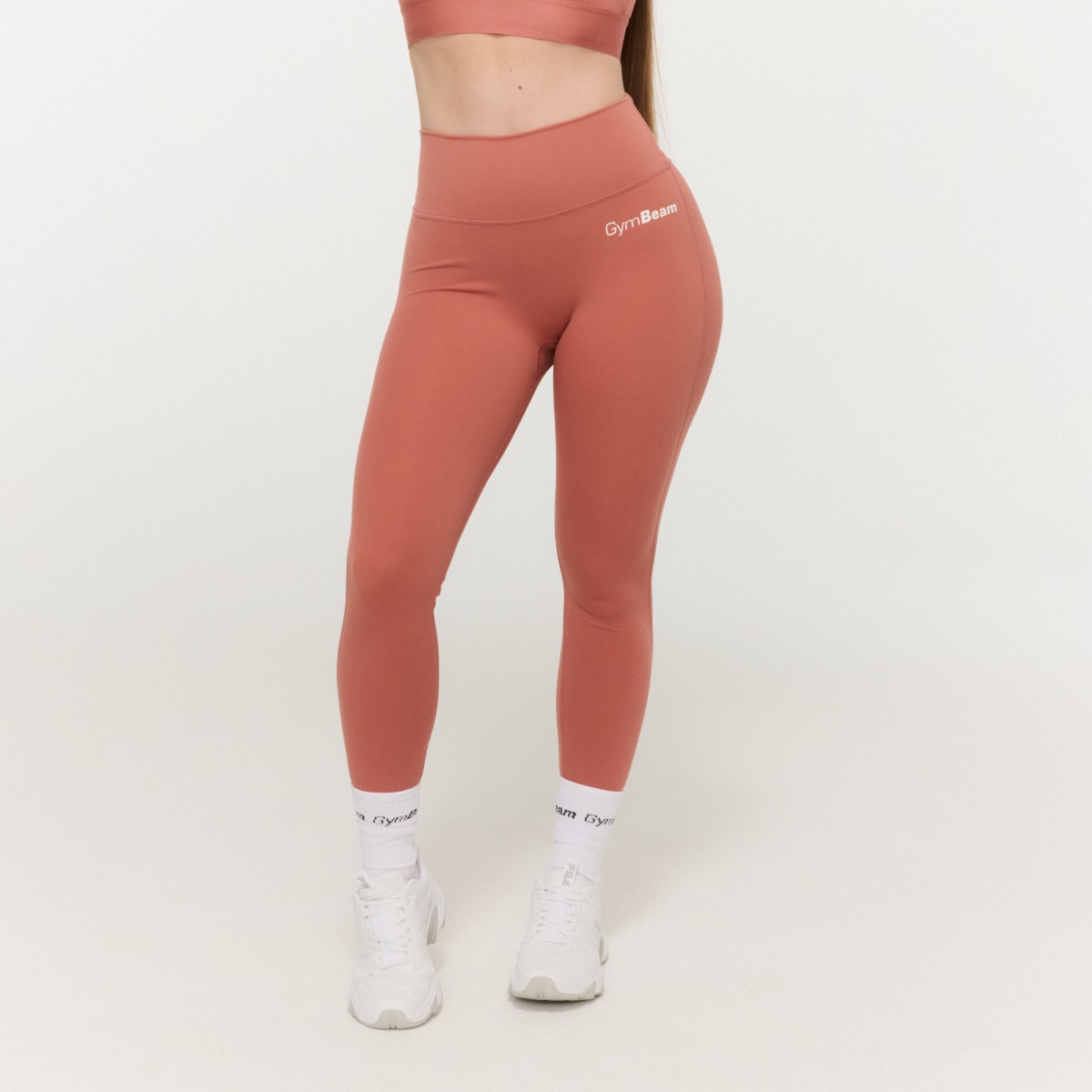 GymBeam Dámské legíny Limitless s vysokým pasem Cinnamon (obrázek 3)