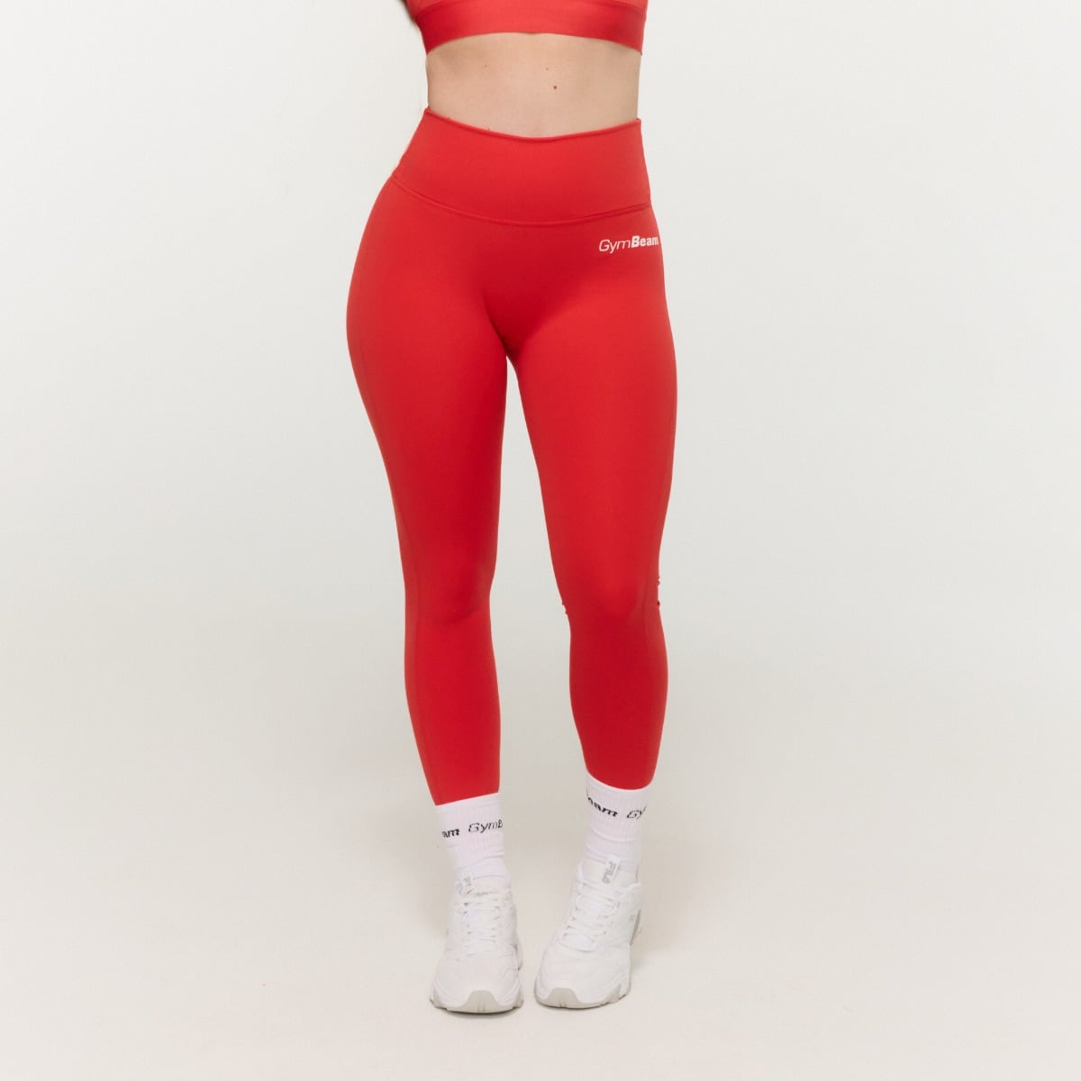 Dámské legíny Limitless s vysokým pasem Hot Red - GymBeam hot red XXL
