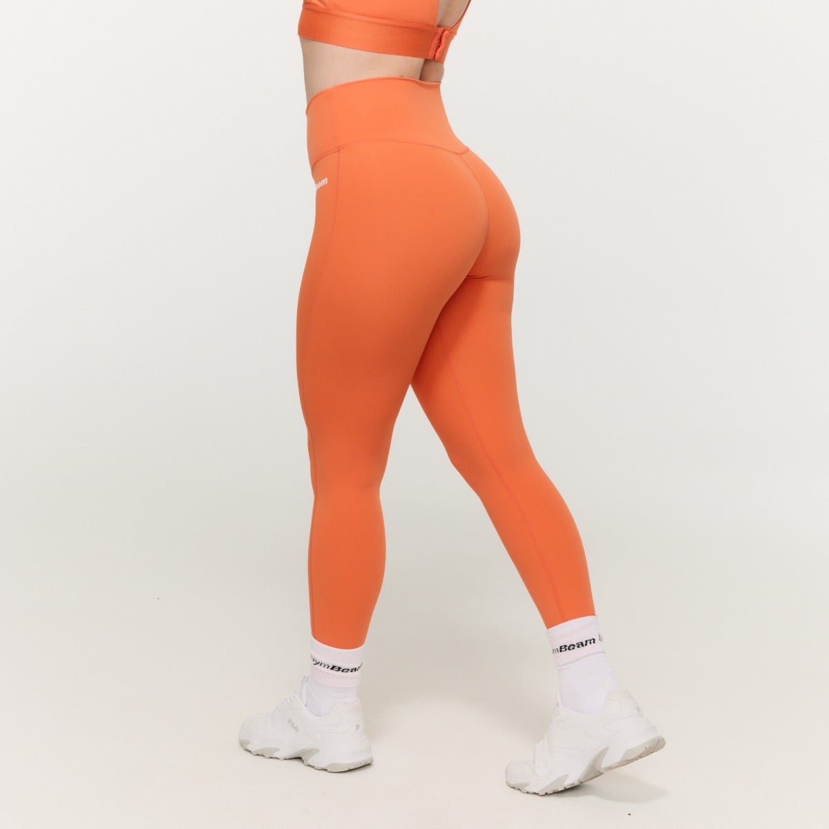 Dámské legíny High-waist Limitless Orange - GymBeam