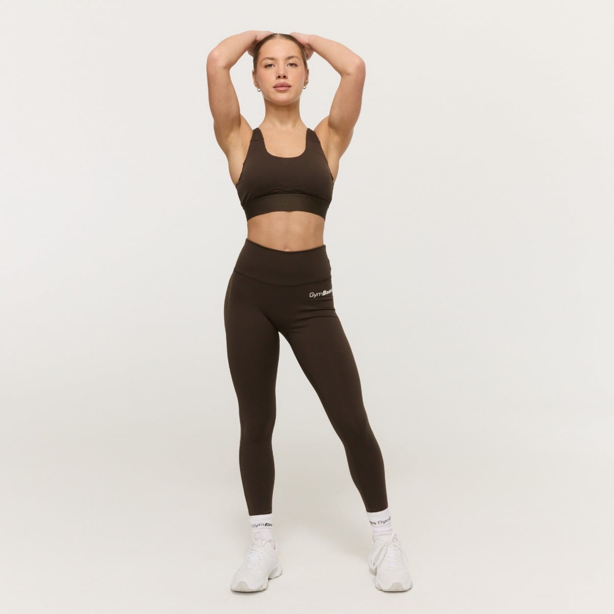 GymBeam Dámské legíny Limitless s vysokým pasem Espresso (obrázek 5)