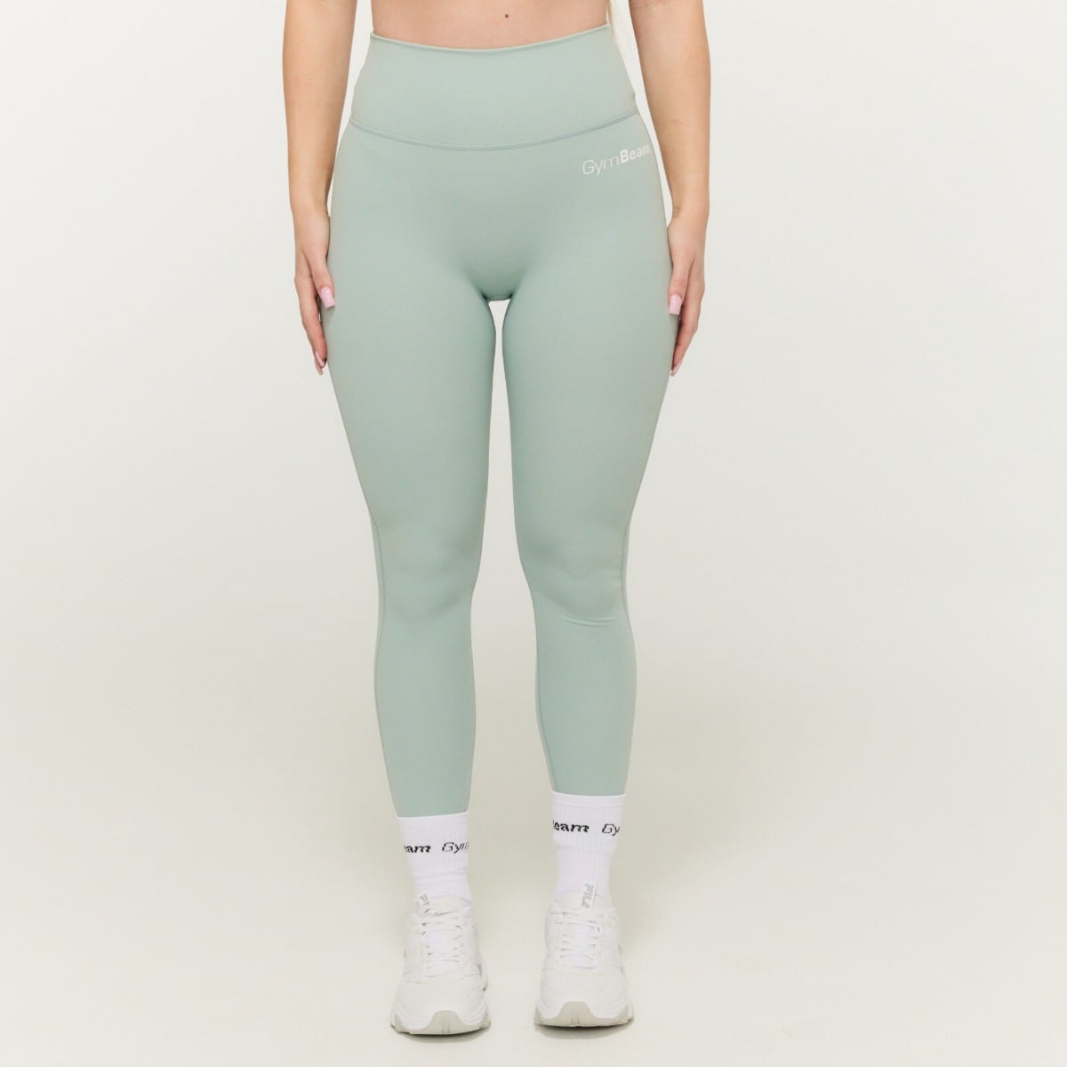 Dámské legíny Limitless s vysokým pasem Eucalypt - GymBeam eucalypt XXL