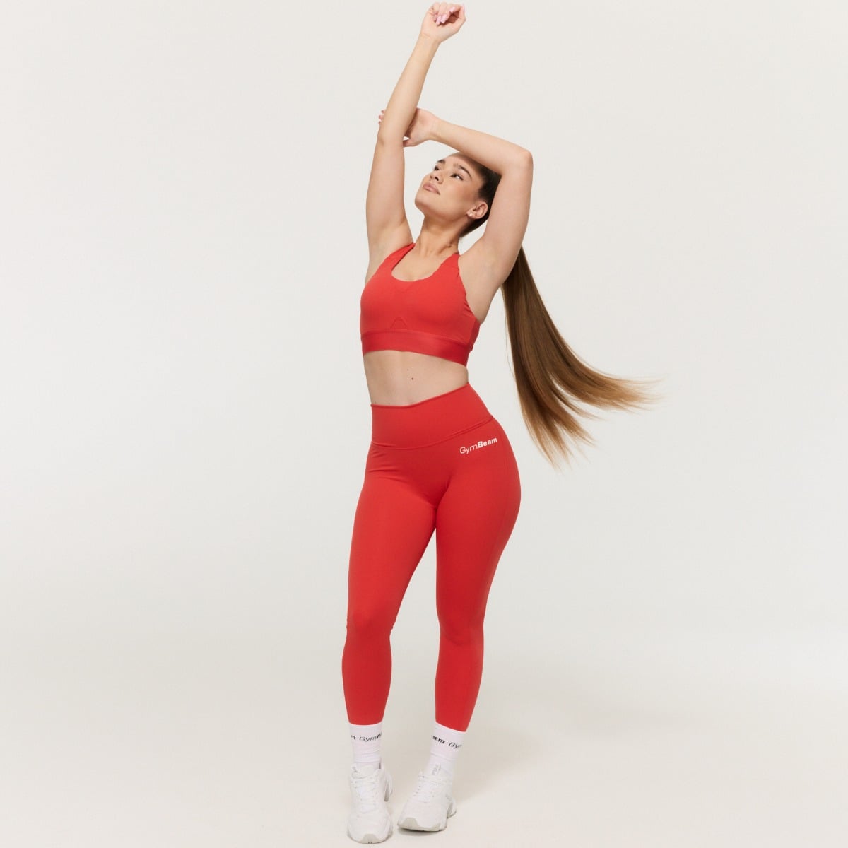 Dámské legíny Limitless Hot Red - GymBeam červená S