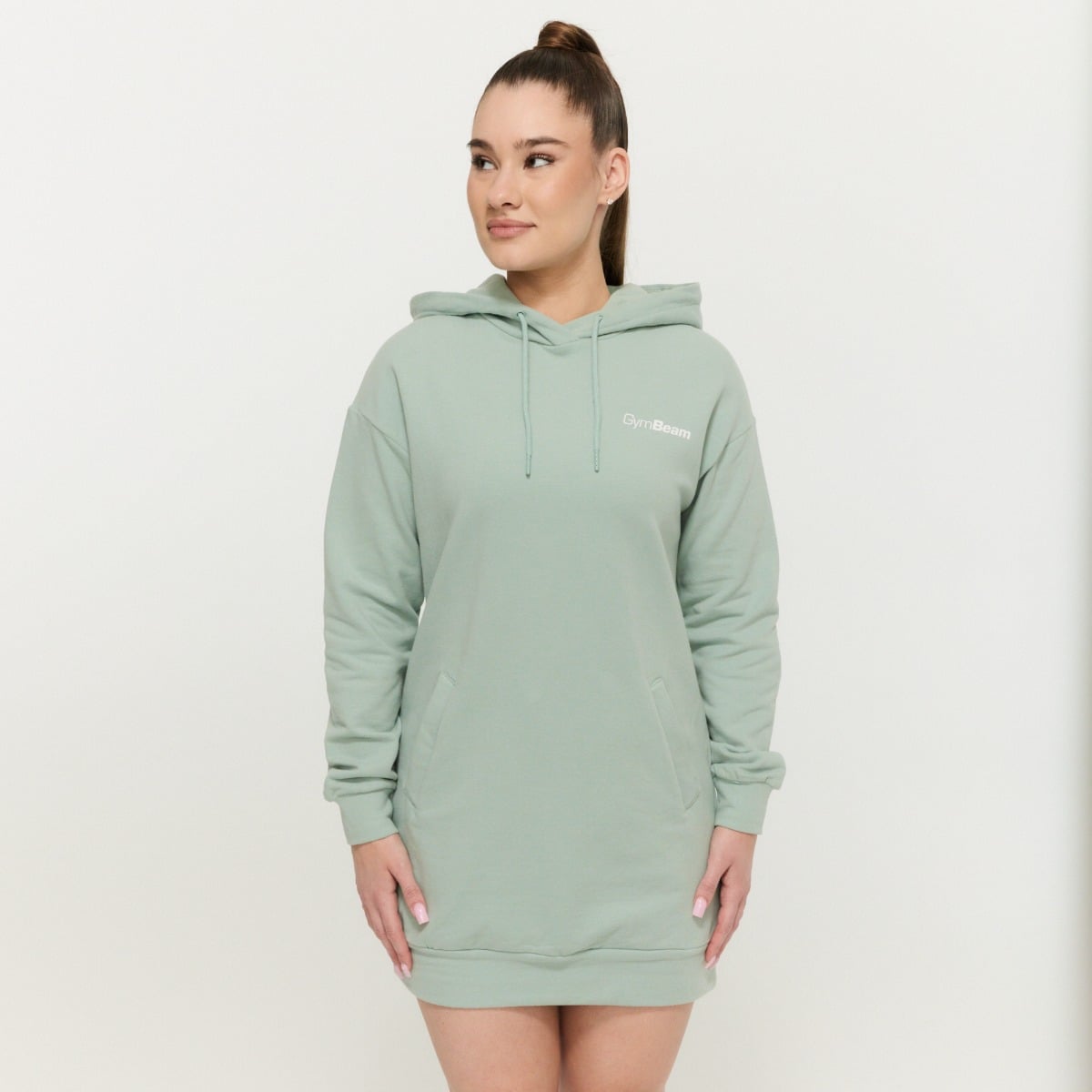 Dámská Longline mikina Limitless Eucalypt - GymBeam