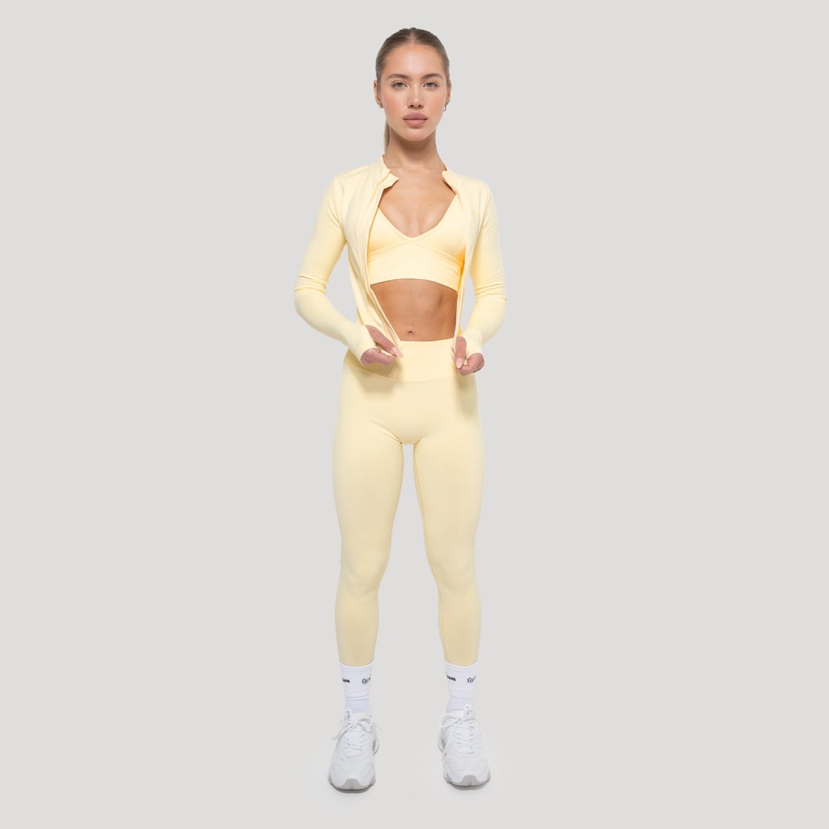 Dámský sportovní top Luma Butter Yellow - GymBeam žlutá L