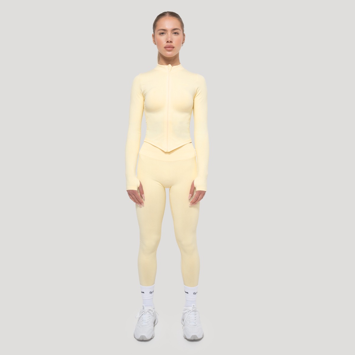 Dámský sportovní top Luma Butter Yellow - GymBeam žlutá L