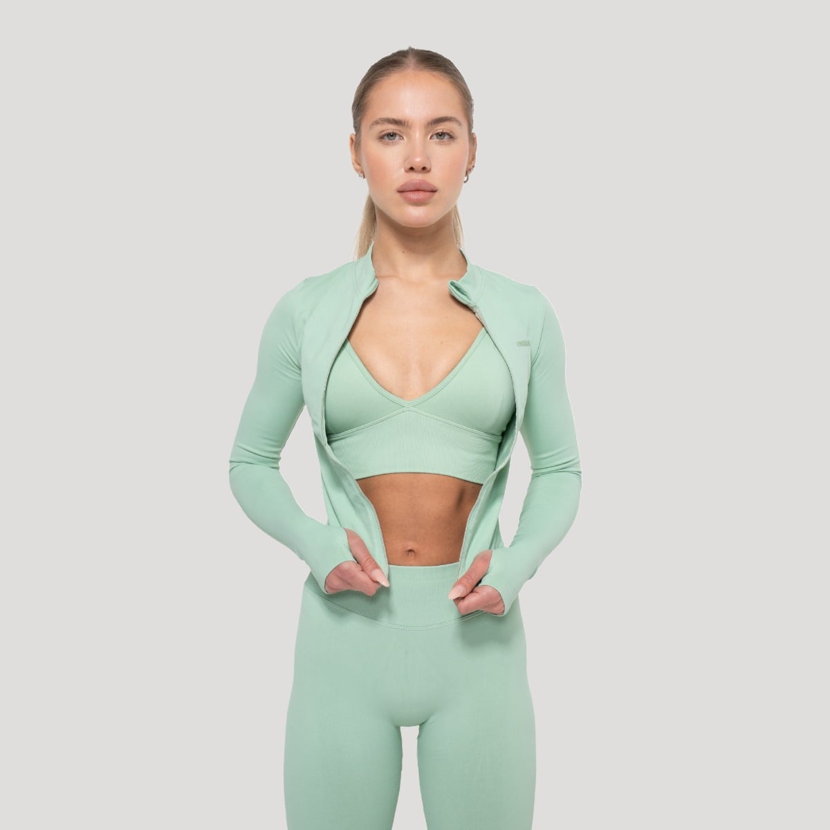 Dámský sportovní top Luma Pistachio - GymBeam zelená L