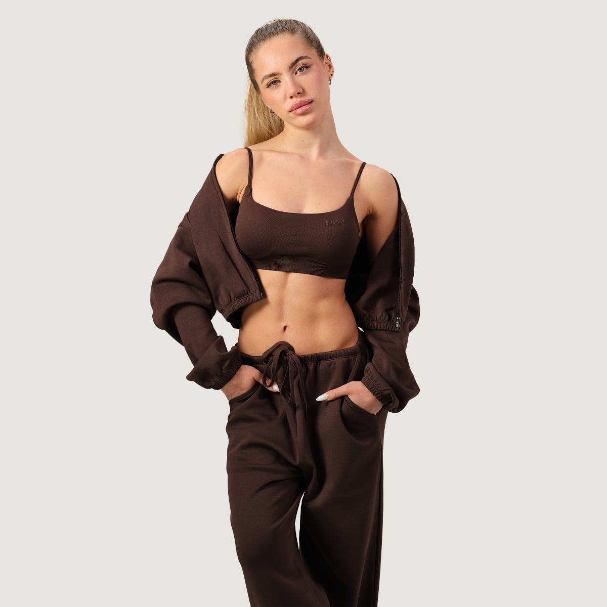 GymBeam Women‘s NEO Joggers Mocha (obrázek 7)