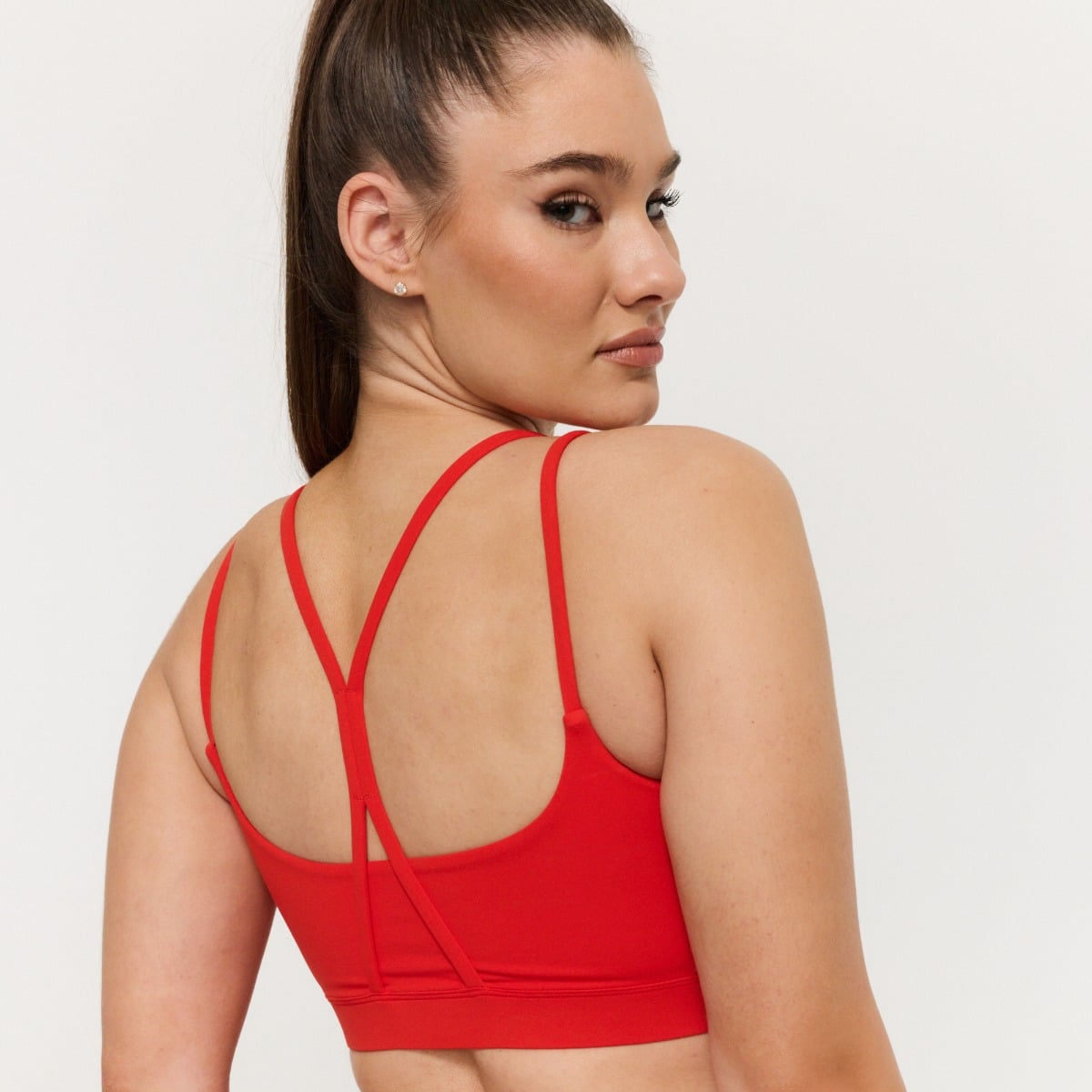 Sportovní podprsenka BEAT Tangerine - GymBeam