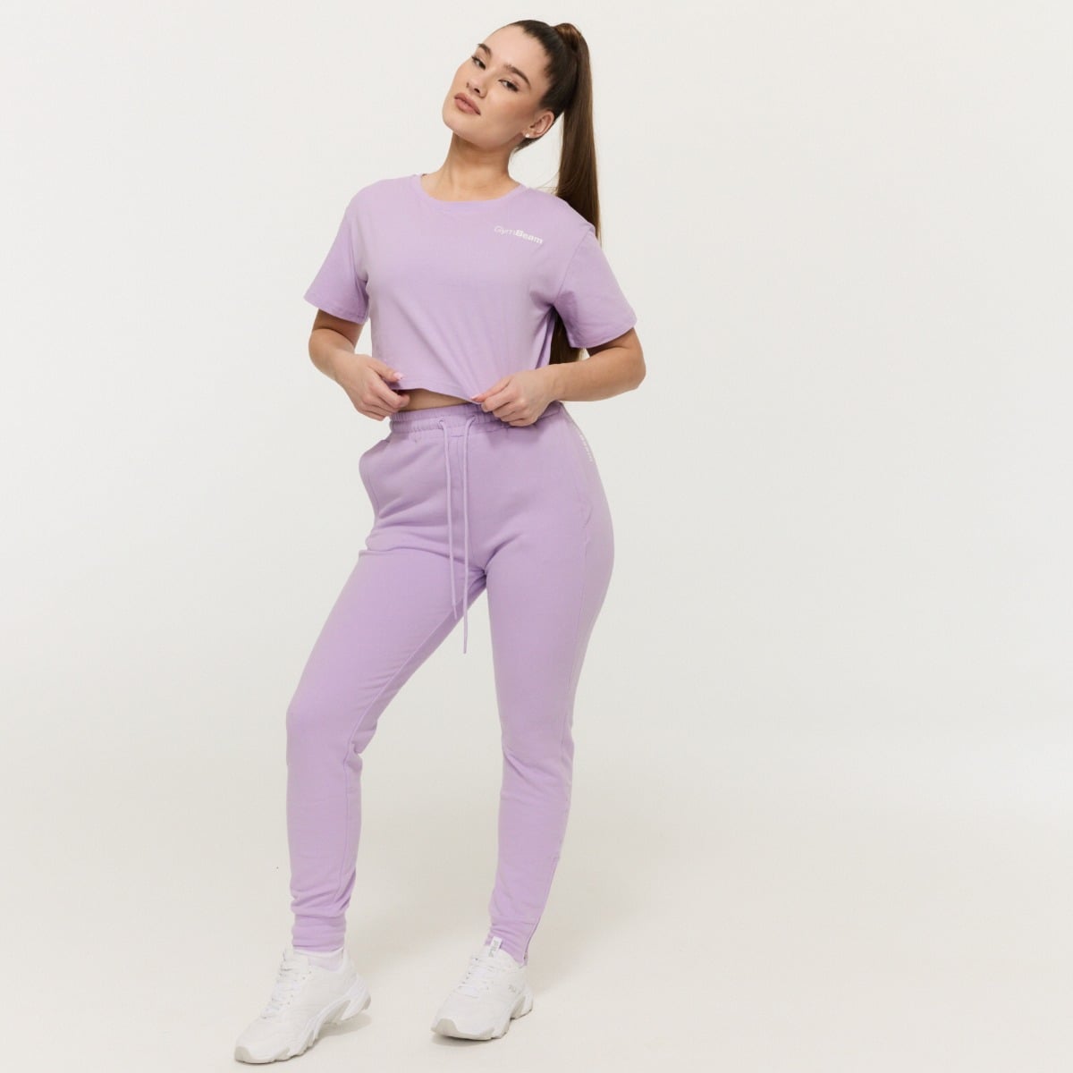 GymBeam Dámské tepláky Limitless Lavender - Velikost: XL | Barva: Fialová | Hmotnost: 0,56 kg | Balení: 36 · záber 6