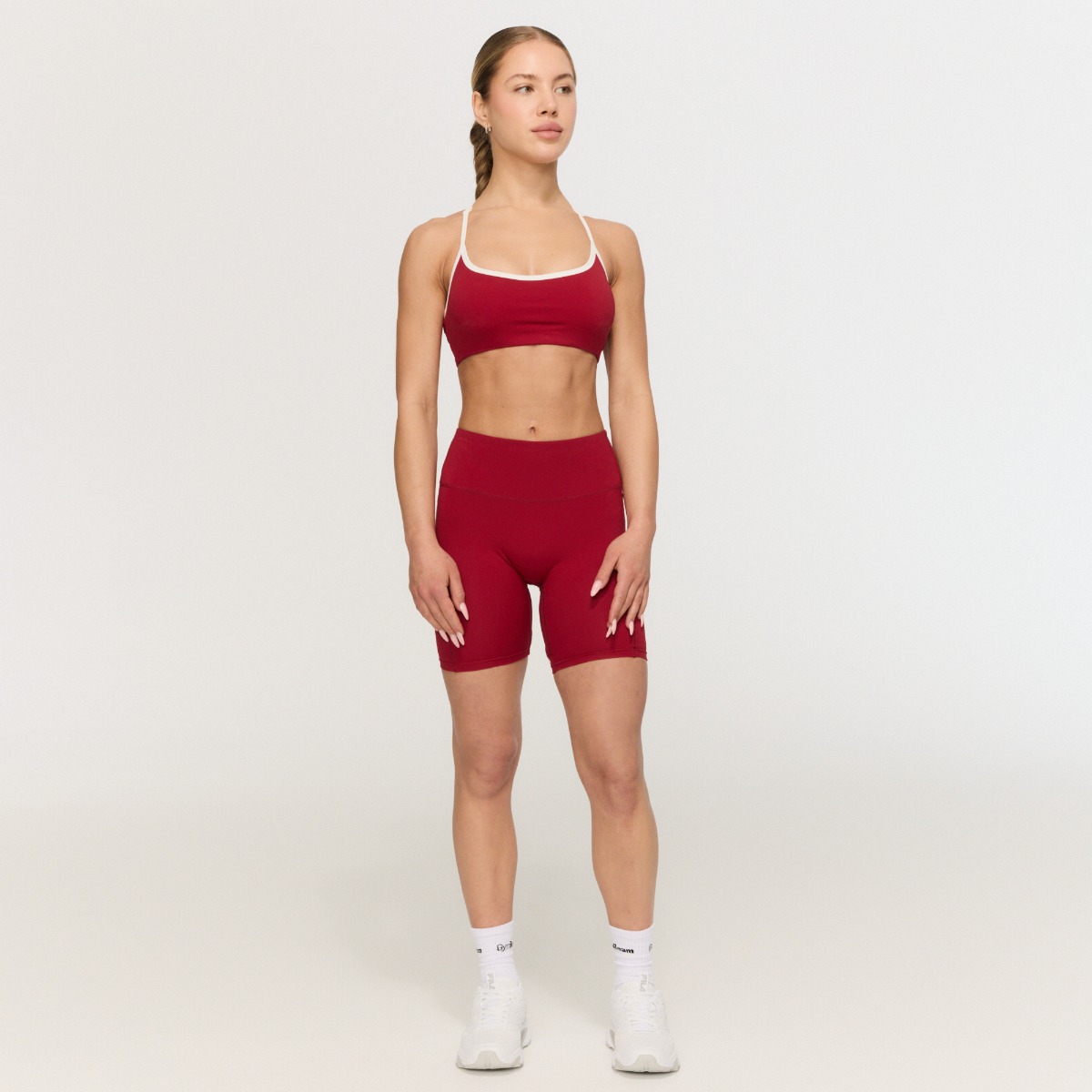 Dámské šortky Varsity Red - GymBeam červená S