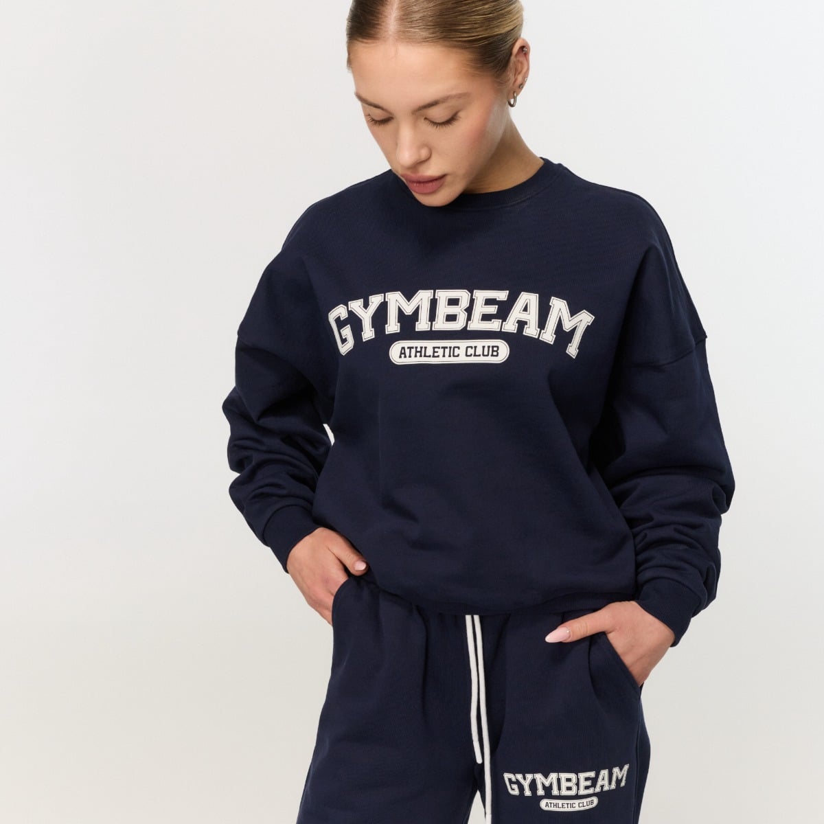 GymBeam Dámská mikina Varsity Blue