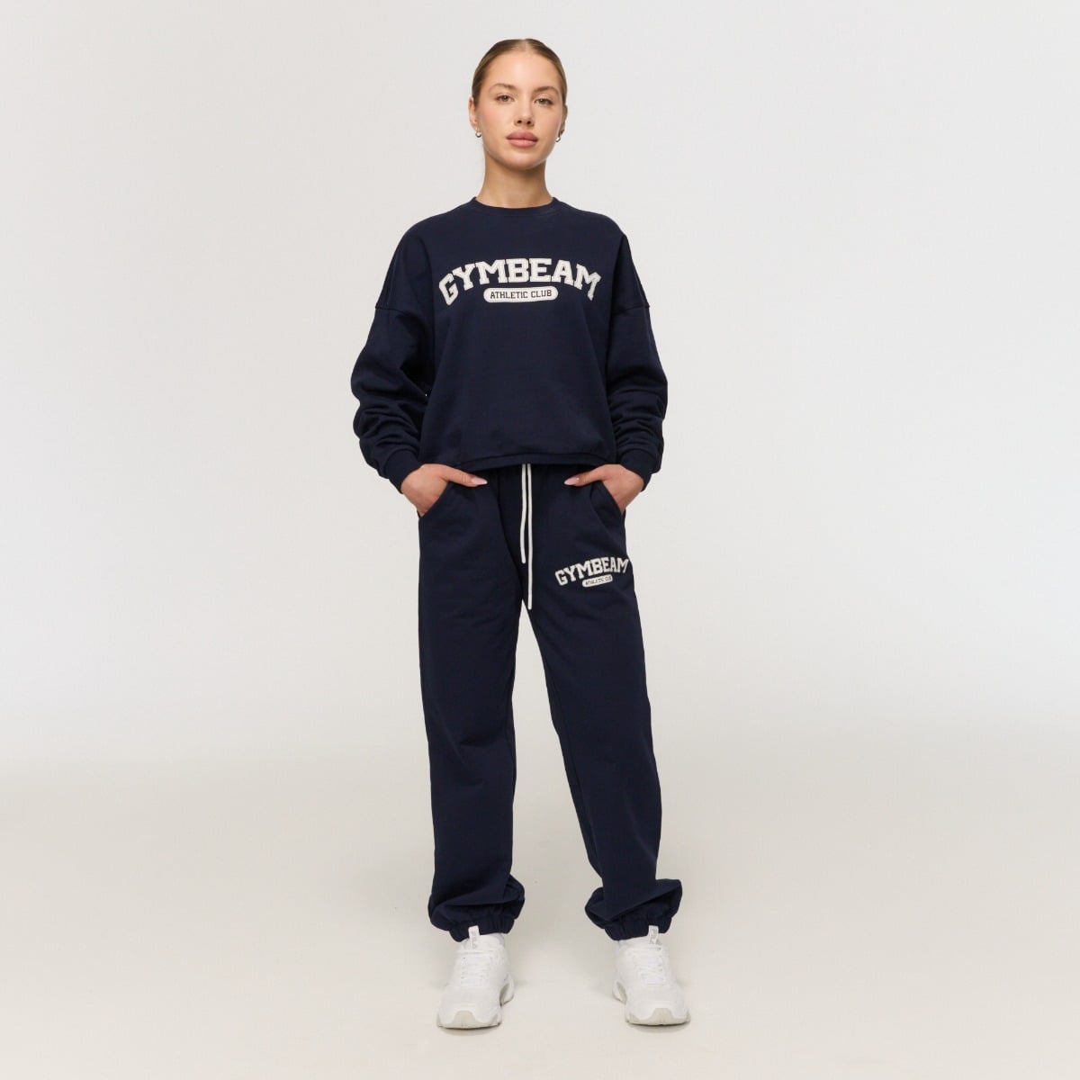 GymBeam Dámská mikina Varsity Blue (obrázek 3)