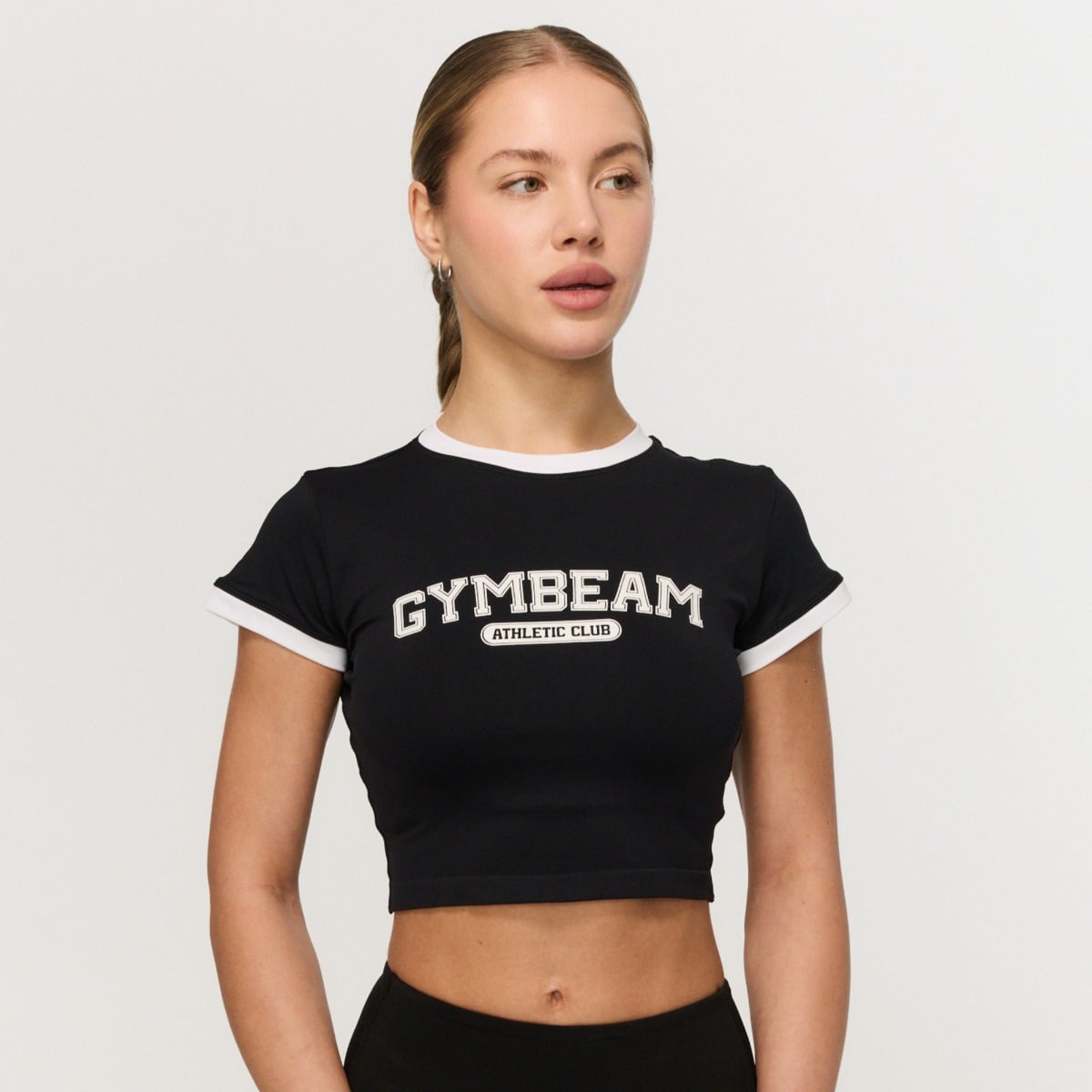GymBeam Dámské tričko Varsity Black