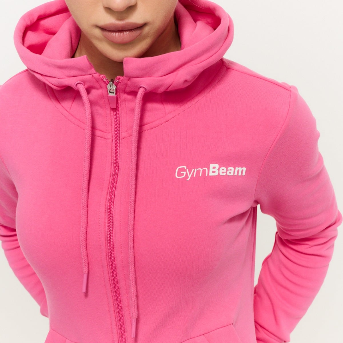 GymBeam Dámská mikina se zipem Limitless Dragonfruit (obrázek 3)