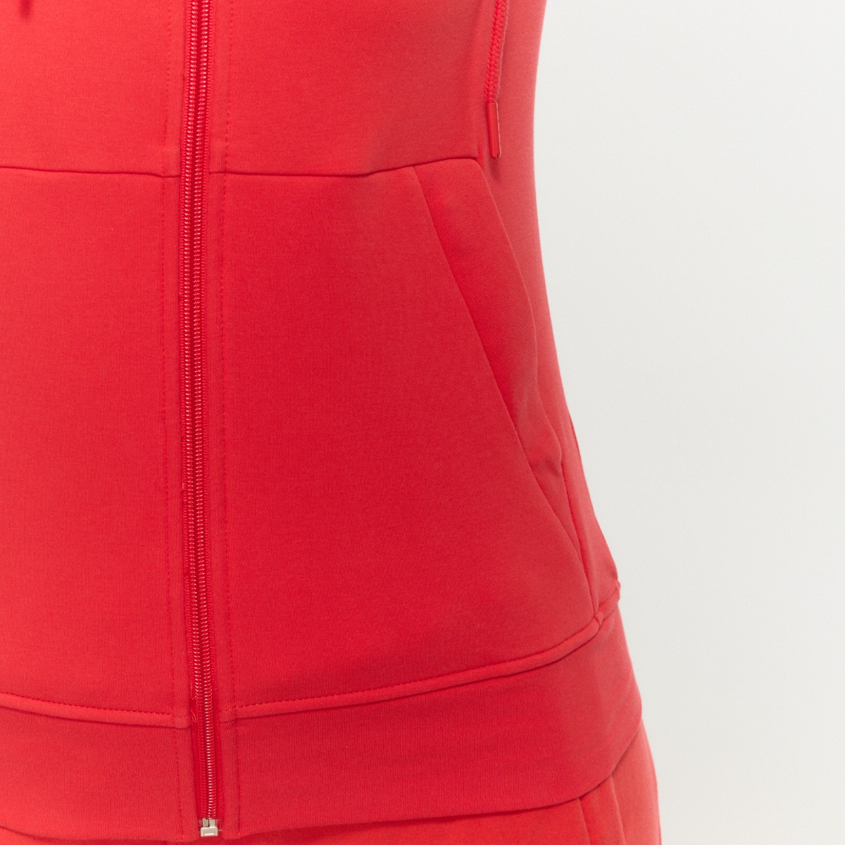 Dámská mikina se zipem Limitless Hot Red - GymBeam hot red XXL