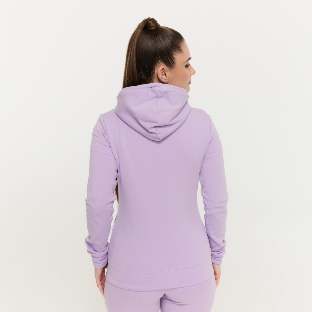 Dámská mikina se zipem Limitless Lavender - GymBeam
