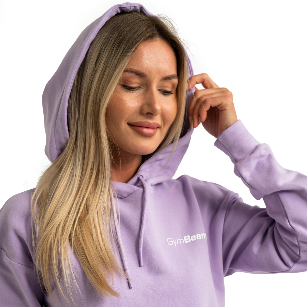 GymBeam Dámská Longline mikina Limitless Lavender (obrázek 8)