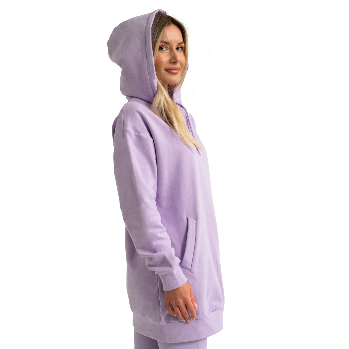 GymBeam Dámská Longline mikina Limitless Lavender (obrázek 11)