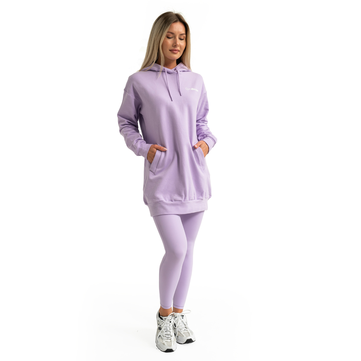 GymBeam Dámská Longline mikina Limitless Lavender (obrázek 12)