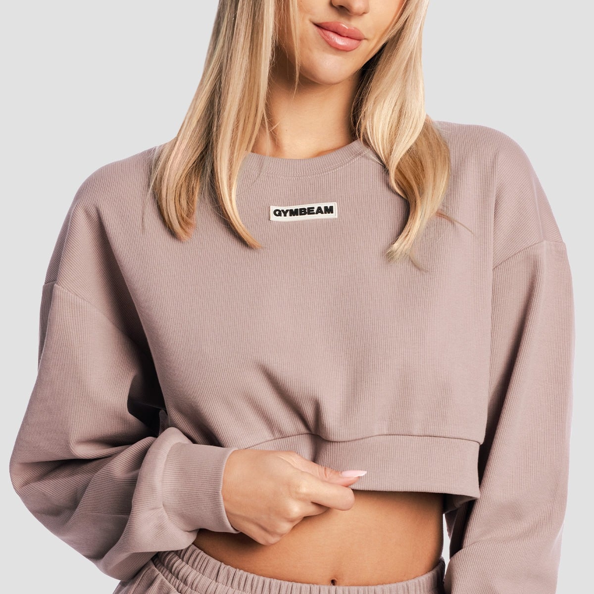 GymBeam Dámská mikina Cropped Aura Roux (obrázek 3)