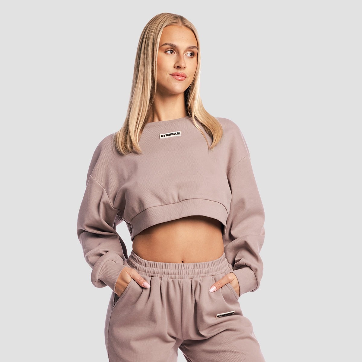 GymBeam Dámská mikina Cropped Aura Roux (obrázek 5)