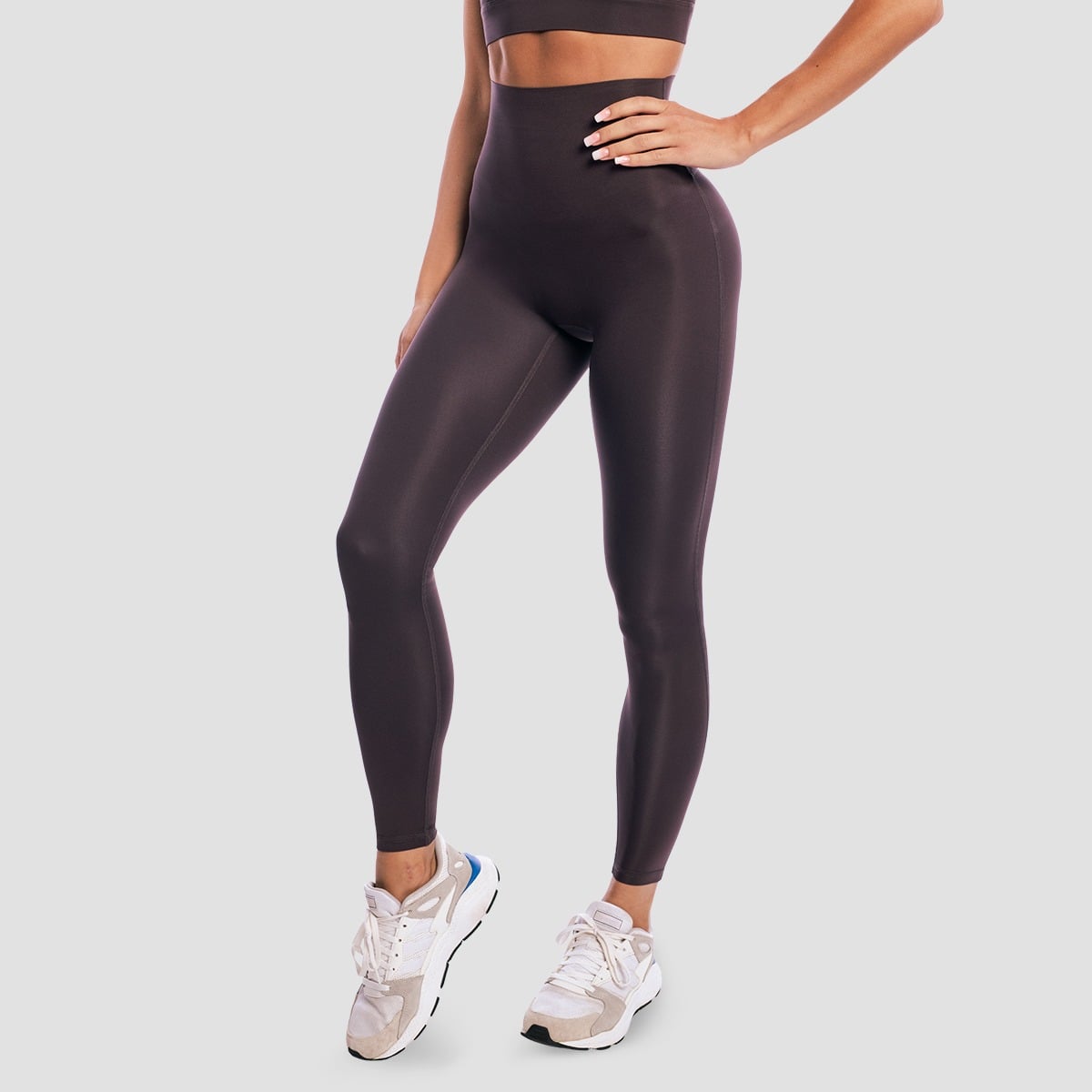 GymBeam Women‘s Aura Leggings Tee Brown (obrázek 5)