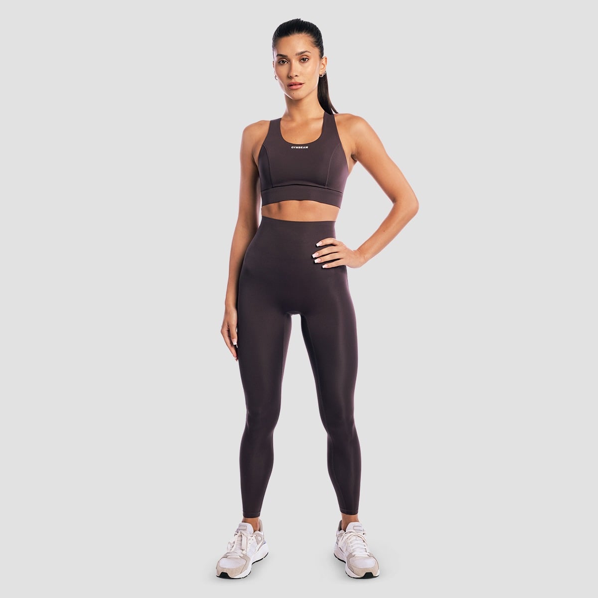 GymBeam Women‘s Aura Leggings Tee Brown (obrázek 6)