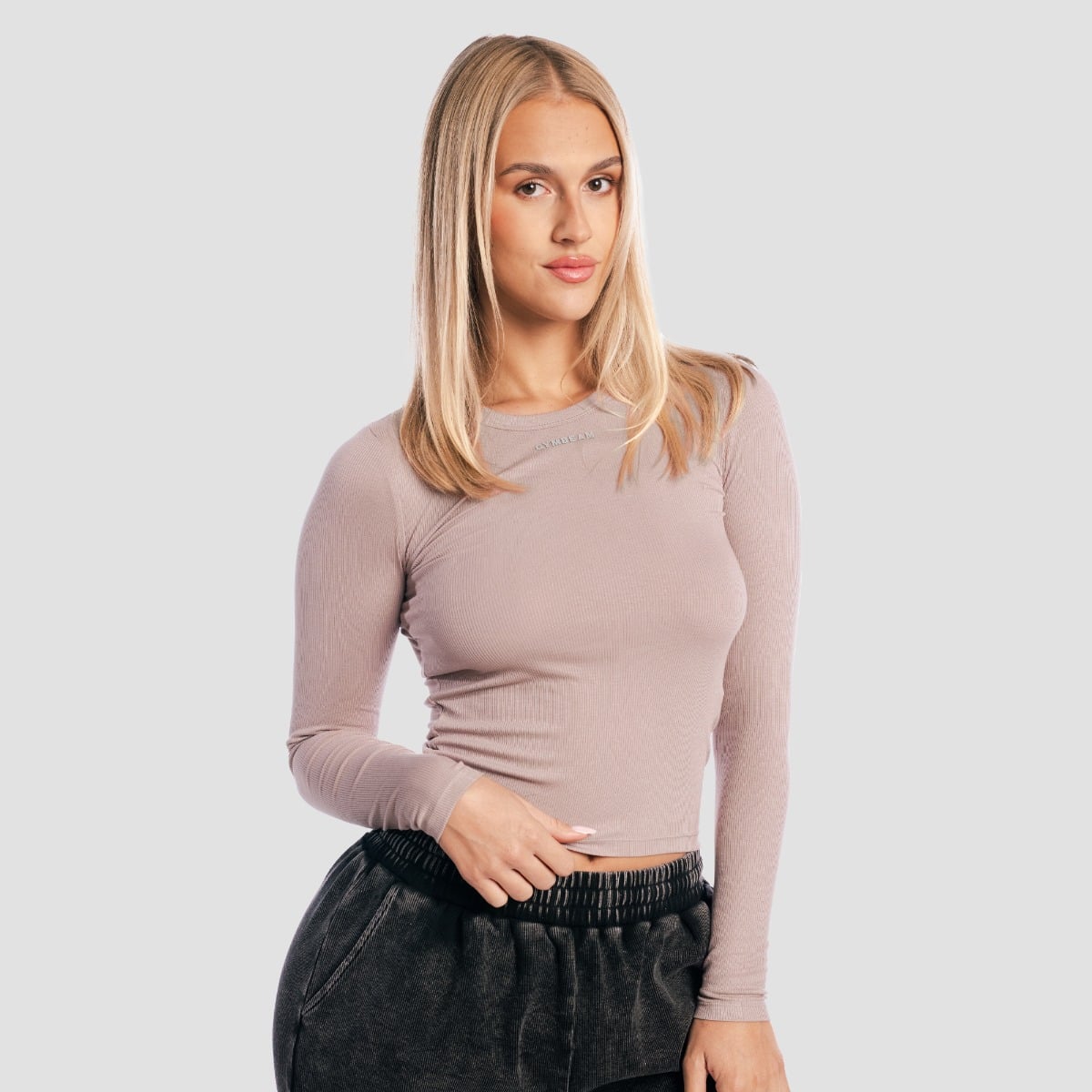 GymBeam Women‘s Aura Long Sleeve T-Shirt Roux (obrázek 3)