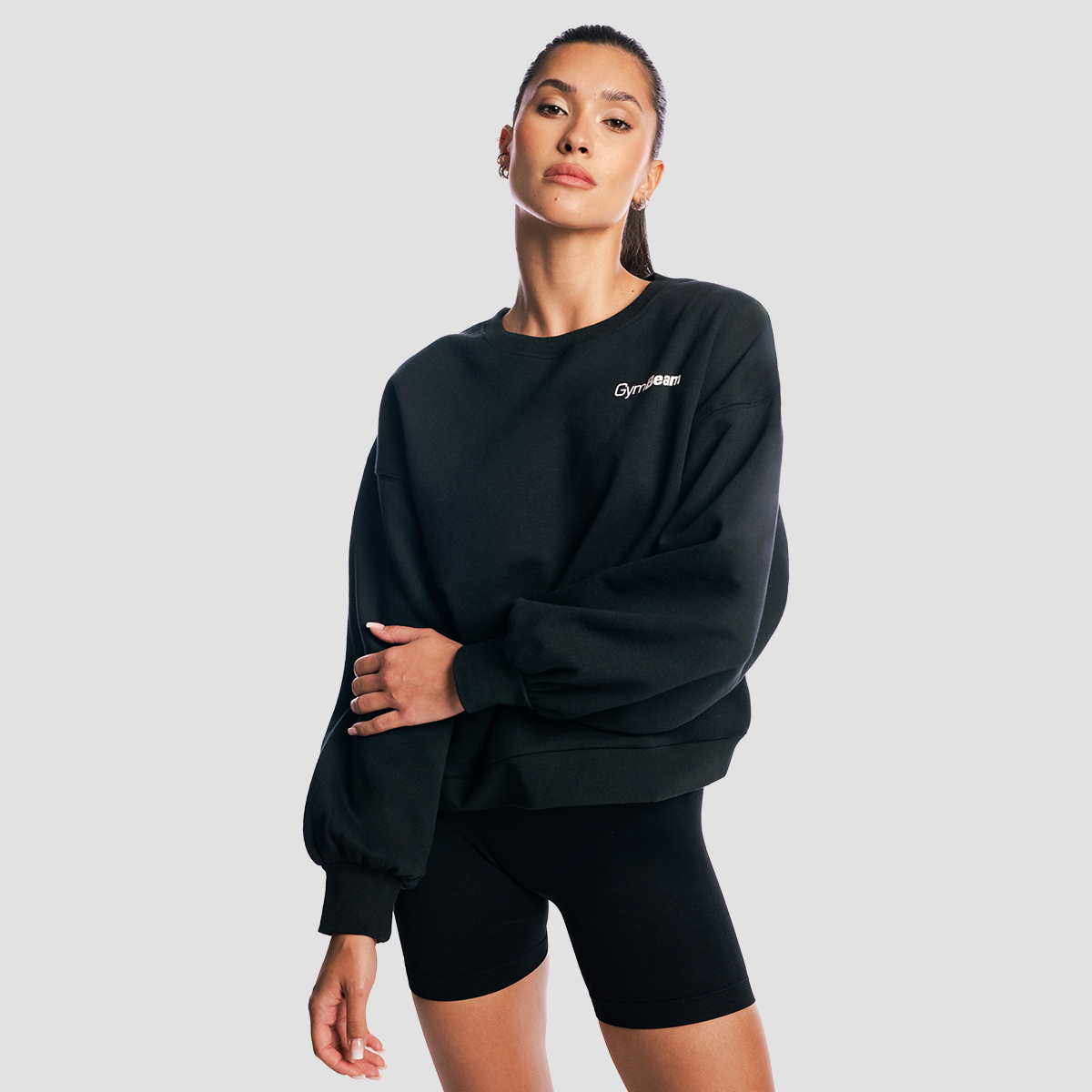 GymBeam Dámská mikina Base Black (obrázek 4)