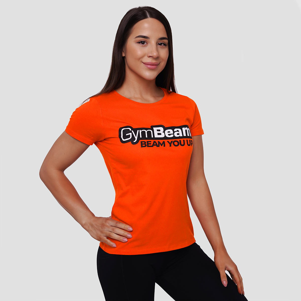 Dámské Tričko Beam Orange - GymBeam oranžová S