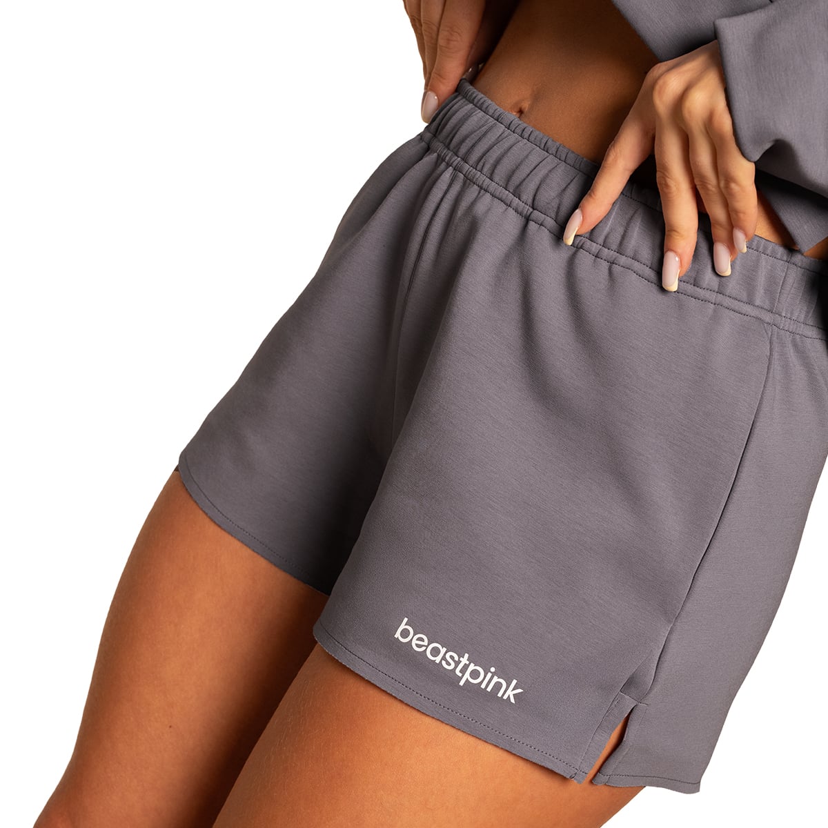 Dámské teplákové šortky Grace Granite - BeastPink modrá XS