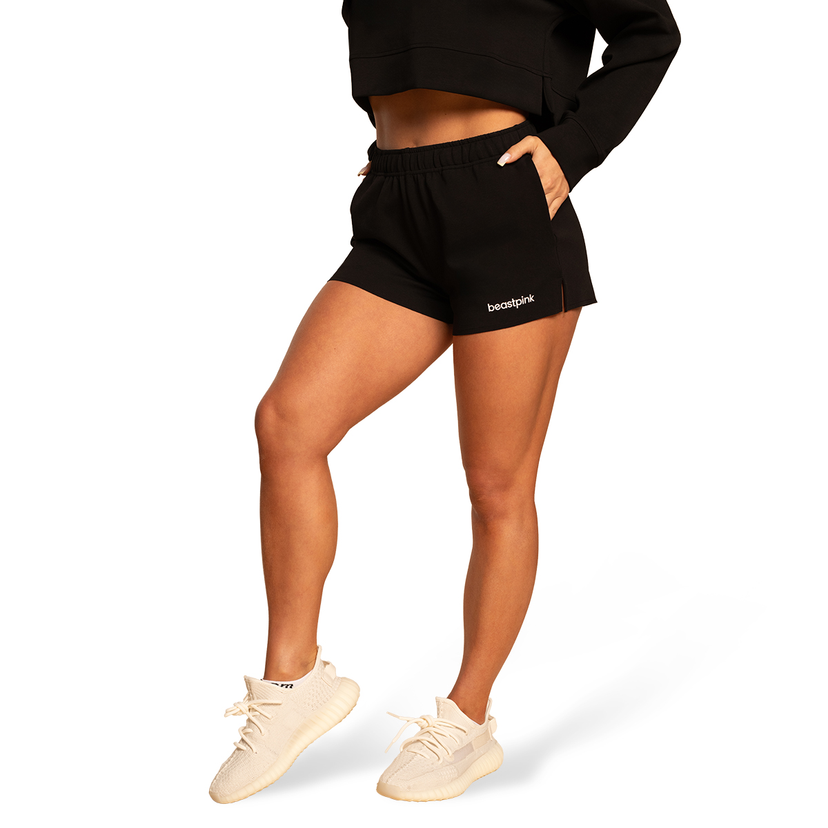 BeastPink Dámské teplákové šortky Grace Black (obrázek 9)