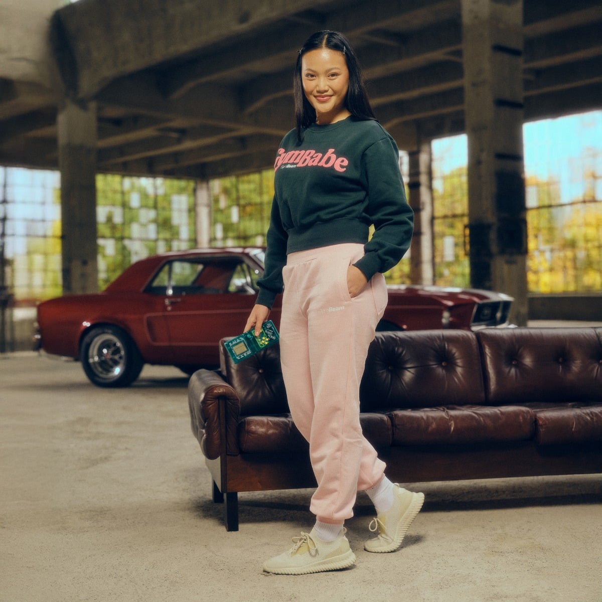 GymBeam Dámská mikina GymBabe Forest