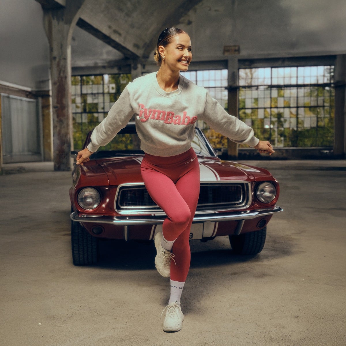 GymBeam Dámské legíny GymBabe Bloom