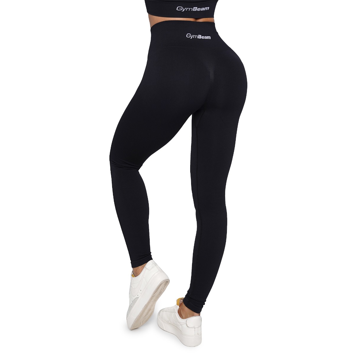 GymBeam Dámské bezešvé legíny Lift Black (obrázek 7)