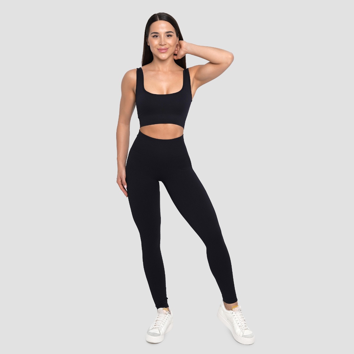 GymBeam Dámské bezešvé legíny Lift Black (obrázek 4)