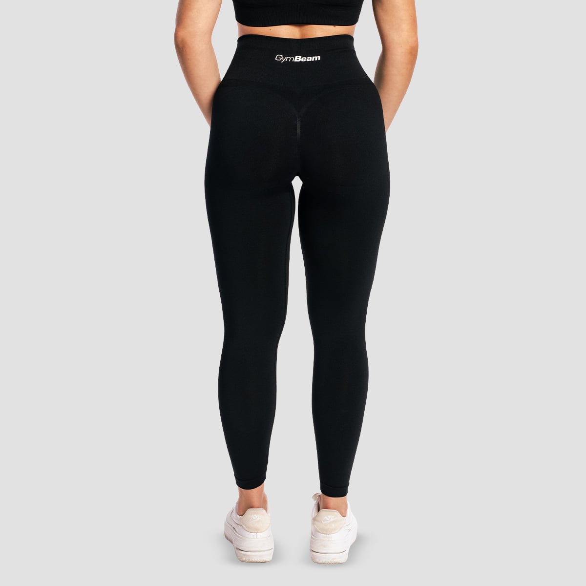 Dámské bezešvé legíny Sculpt Black - GymBeam černá XL