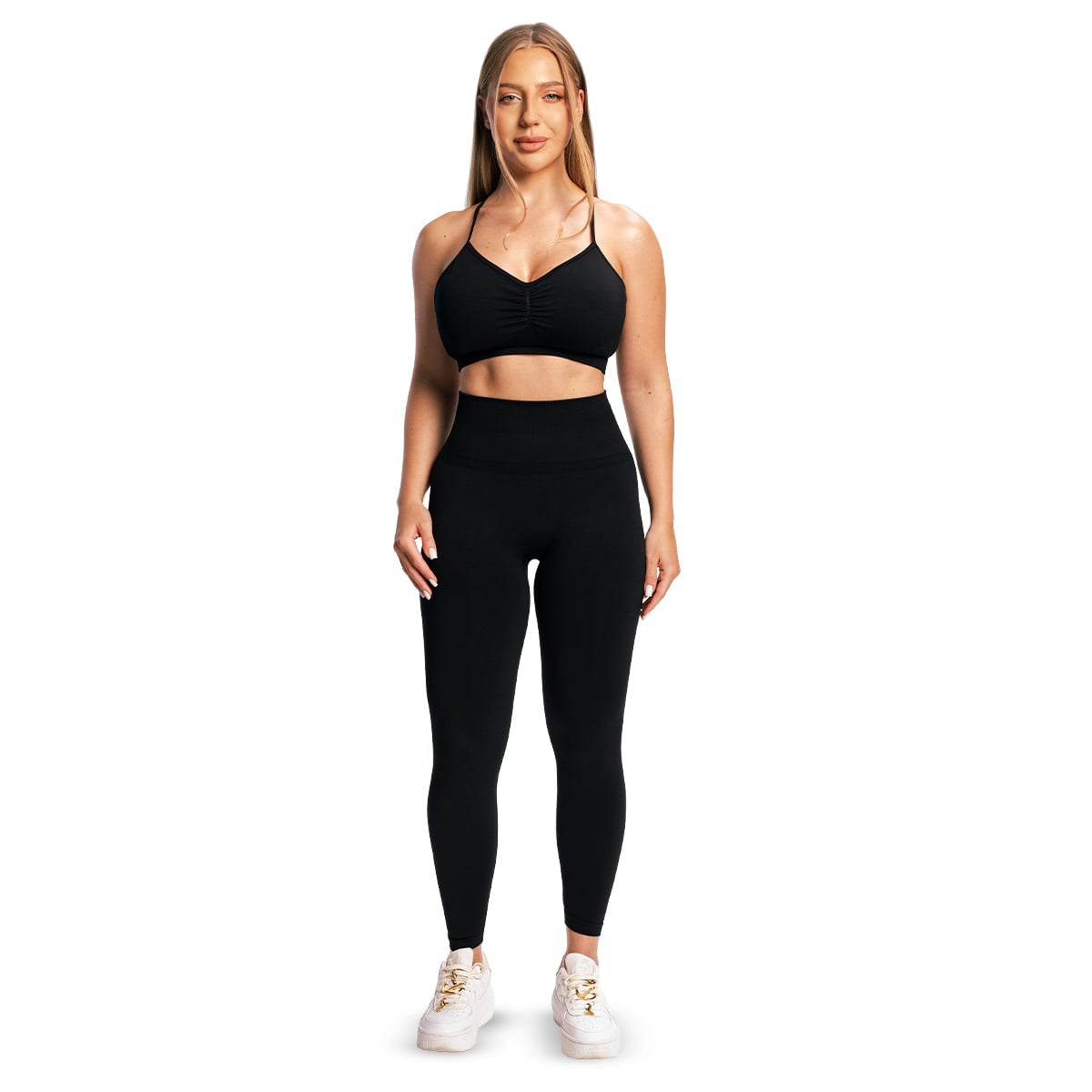 GymBeam Dámské Bezešvé Legíny Sculpt Black (obrázek 10)