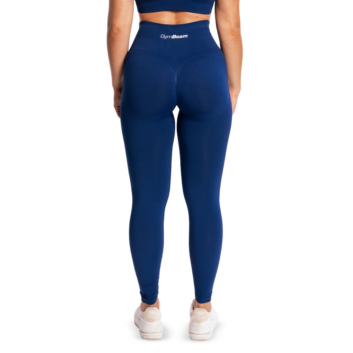 GymBeam Dámské bezešvé legíny Sculpt Navy (obrázek 8)