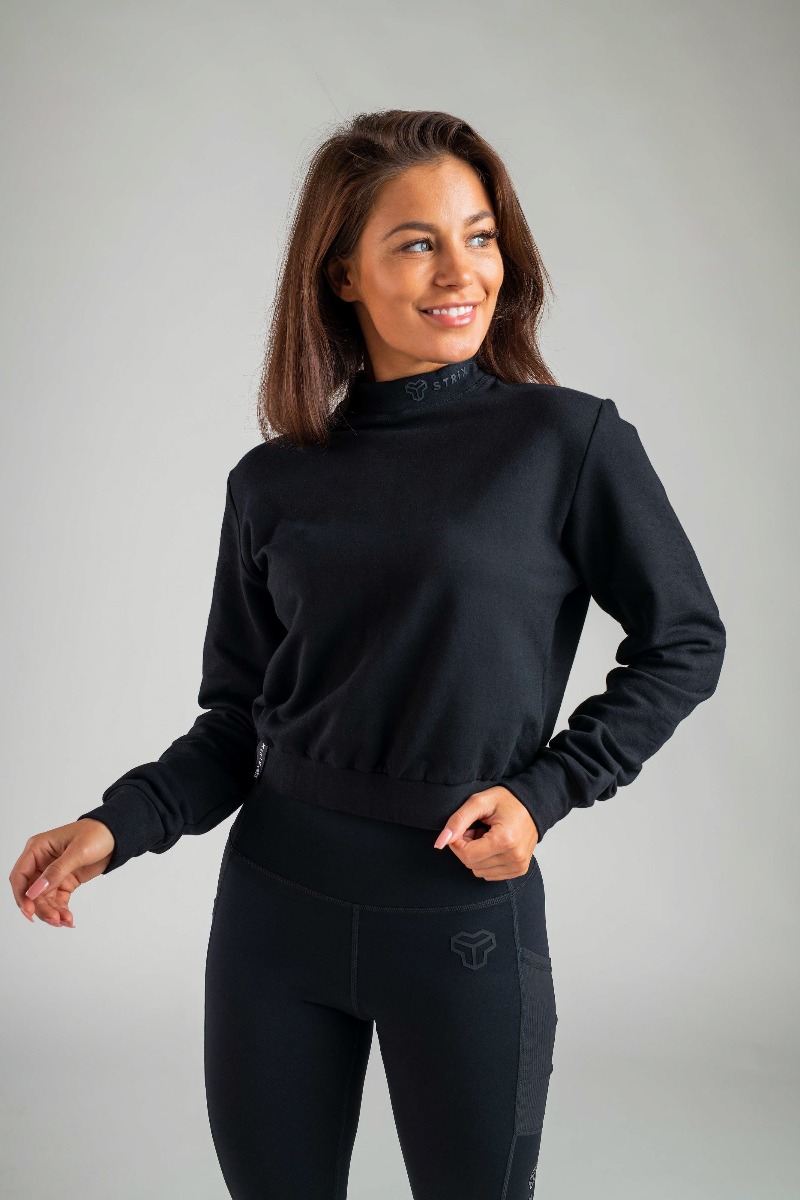 Dámská mikina Essential High-Neck - STRIX černá L