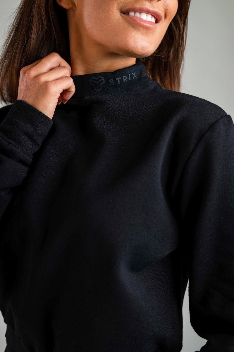 Dámská mikina Essential High-Neck - STRIX černá L