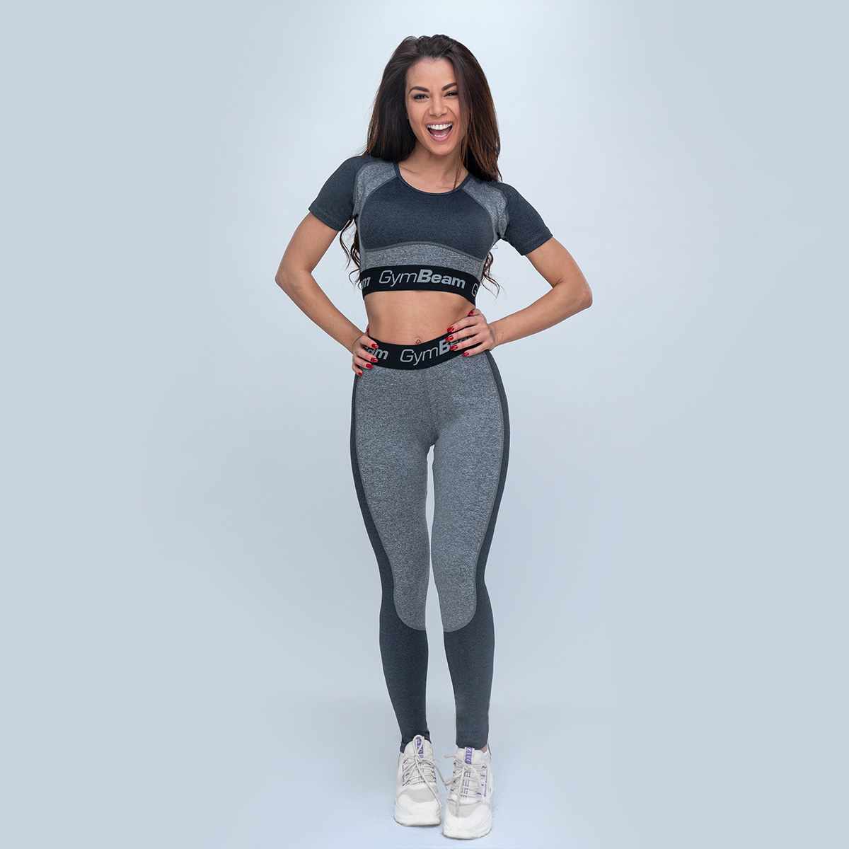 GymBeam Sportovní top Ultrafit Heather Grey (obrázek 4)