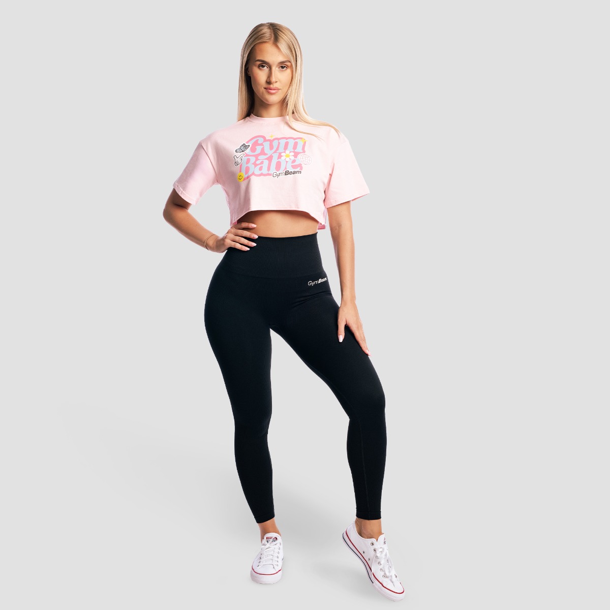GymBeam Dámské tričko GymBabe Cherrybloom (obrázek 5)